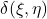 \delta(\xi,\eta)