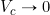 V_c \rightarrow 0