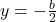 y = - \frac{b}{2}