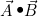 \vec{A}\bigcdot\vec{B}