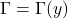 \Gamma = \Gamma(y)