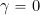 \gamma = 0