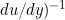 Rendered by QuickLaTeX.com d u / d y)^{-1}