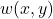 w(x,y)
