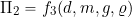 \[ \Pi_2 = f_3(d, m, g, \varrho) \]