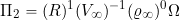 \[ \Pi_2 = (R)^{1} (V_{\infty})^{-1} (\varrho_{\infty})^{0} \Omega \]