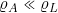 \varrho_A \ll \varrho_L