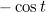 -\cos t