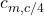 c_{m,c/4}