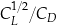 C_L^{1/2}/C_D