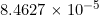 Rendered by QuickLaTeX.com 8.4627 \times 10^{-5}