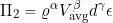 \[ \Pi_2 = \varrho^\alpha V_{\rm avg}^\beta d^\gamma \epsilon \]