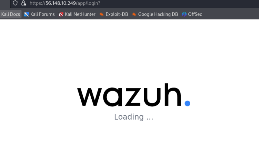 Picture of the Wazuh loading screen