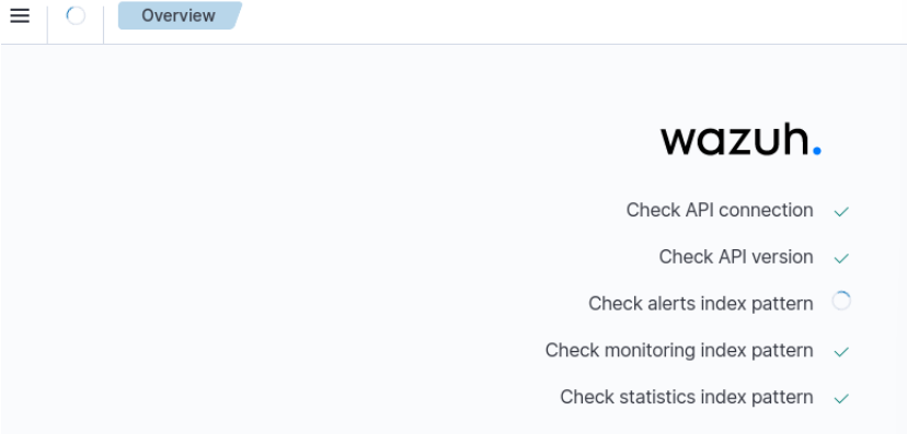 Login underway screen