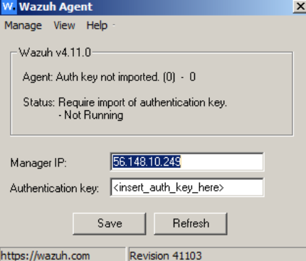 running the windows agnet