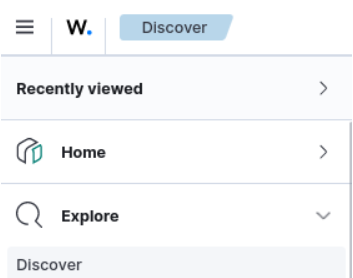 Discover menue