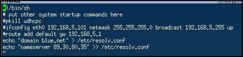 Removing the static IP address