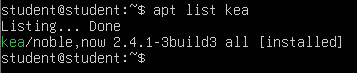 Verifying DHCP server package is installed