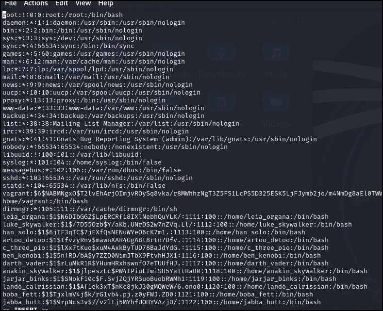Edit unshadow file