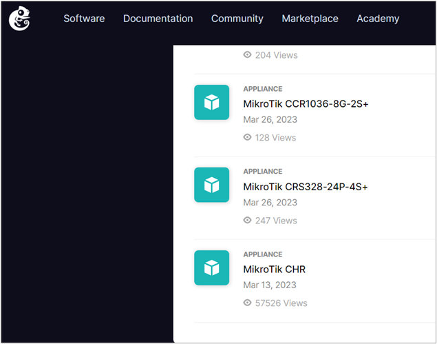 A depiction of the website