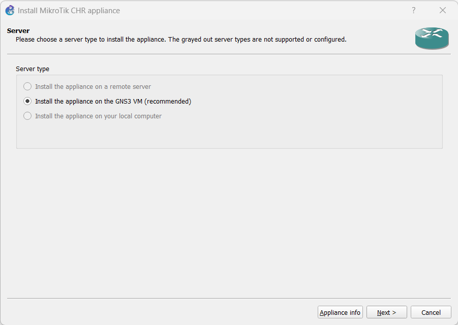 Screenshot of commands