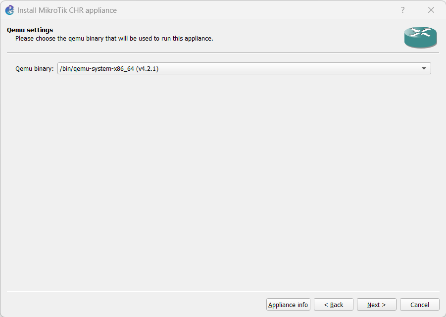 Screenshot of commands