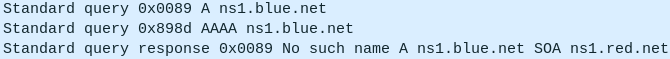 Screenshot of nslookup failing