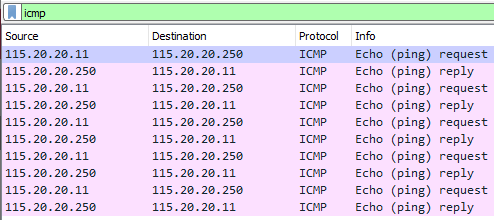 Picture of Wireshark Capture