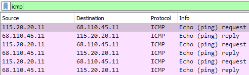 Picture of Wireshark capture