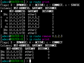 terminal command execution