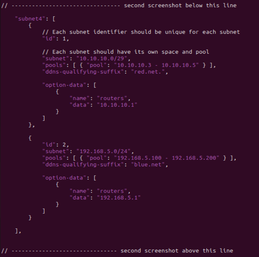 screenshot of instructions