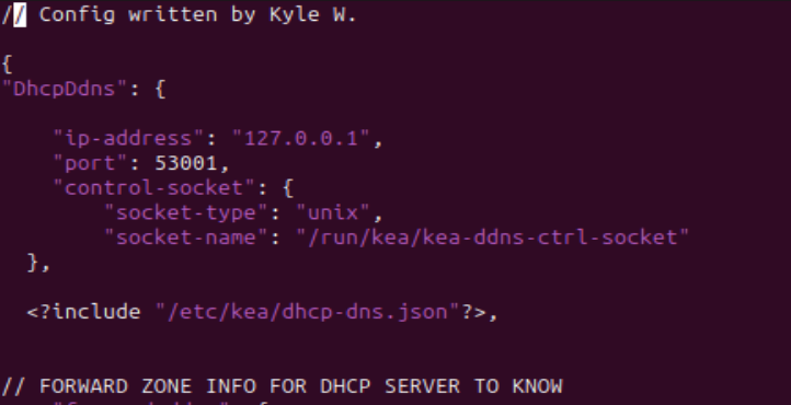 Screenshot of instructions
