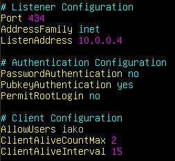 Picture of SSHD configuration