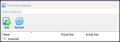 Picture of Virtual Hard Disk Selector