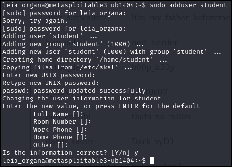 Create a new SUDO user