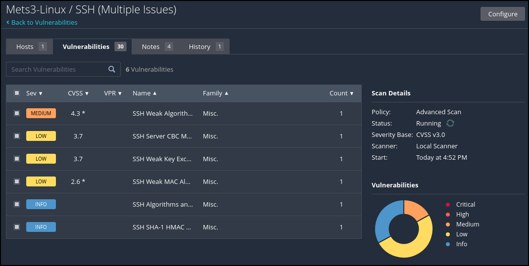 Look at more details of the detected vulnerability