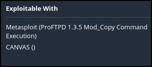 Exploit is known by Metasploit