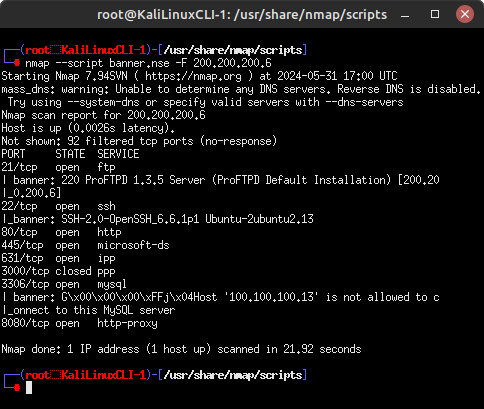 nmap scan