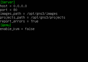 Edit configuration file
