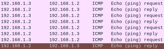 Wireshark capture