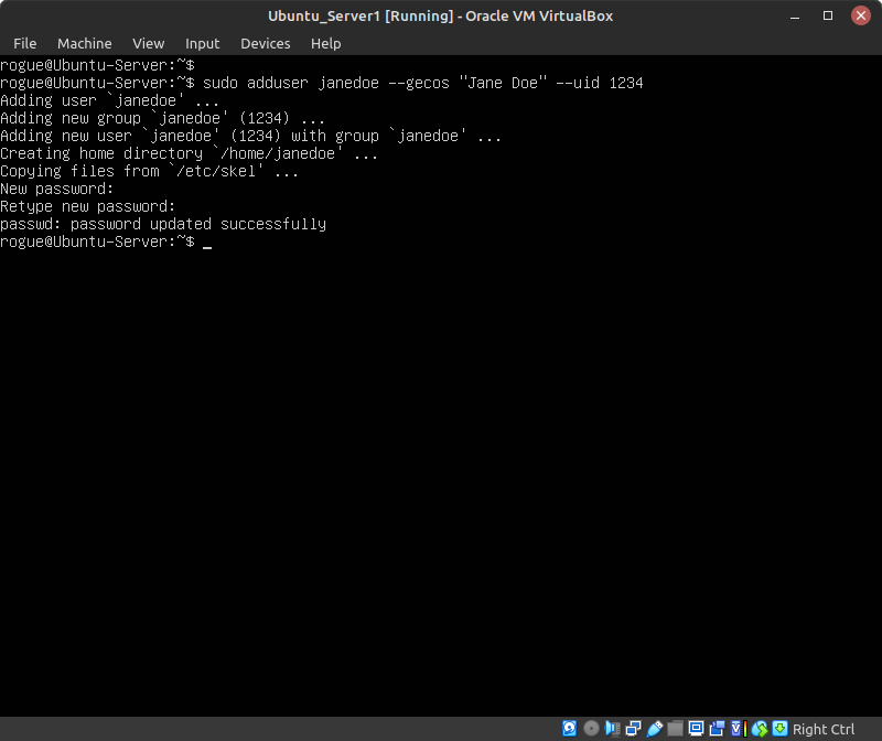 terminal command execution