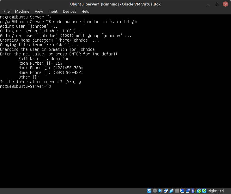 terminal command execution