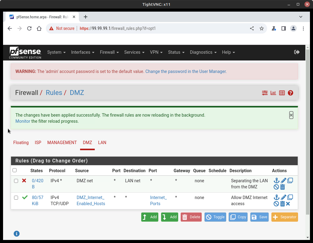 pfsense intranet