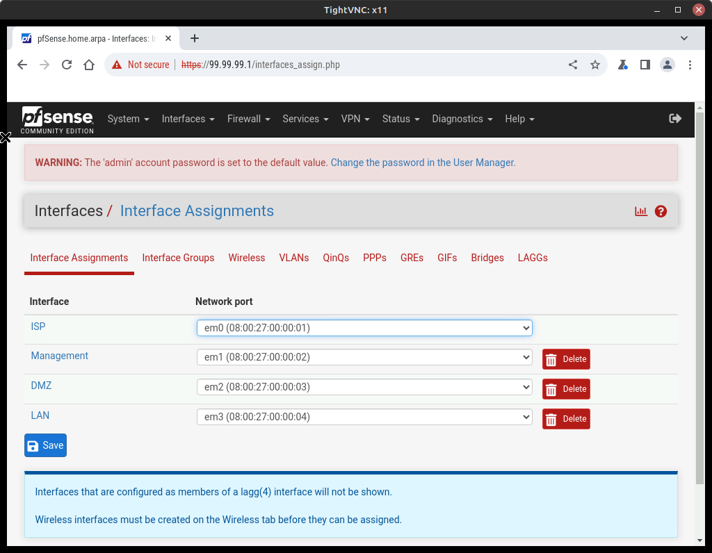 pfsense login