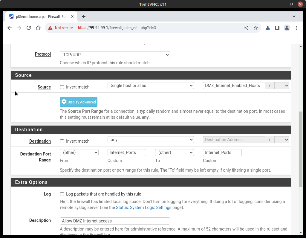 pfsense login