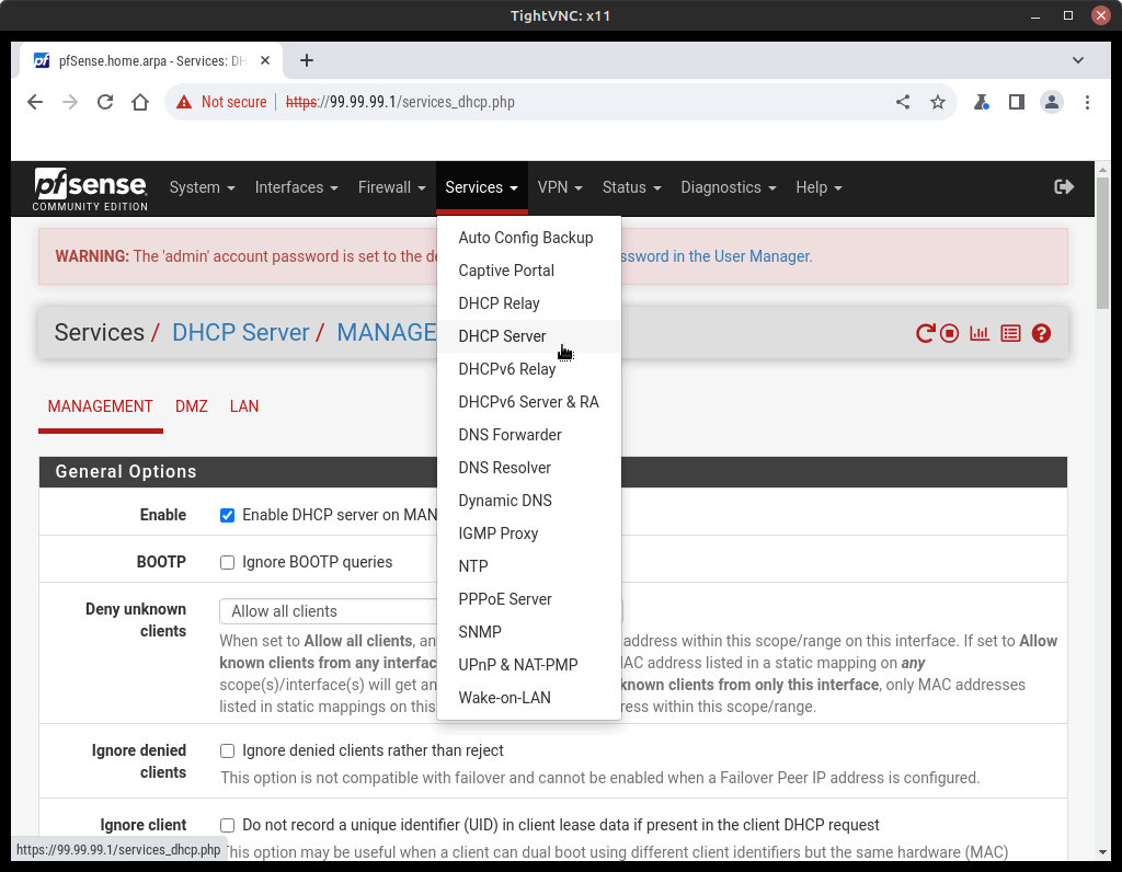 pfsense login