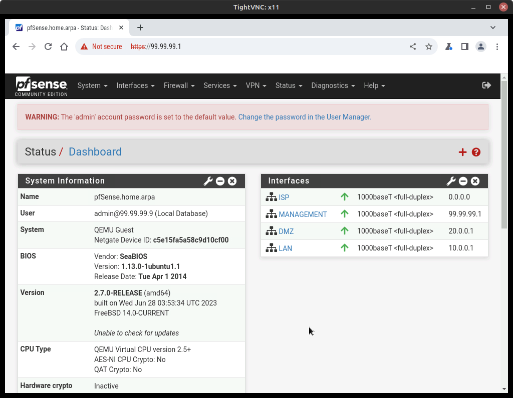 pfsense login