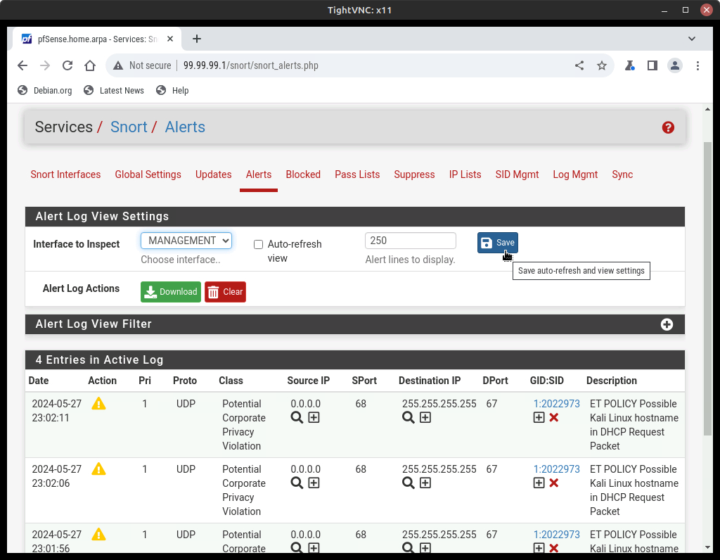 pfsense login