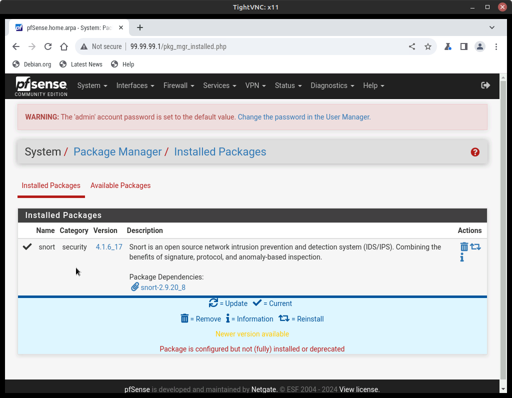 pfsense login