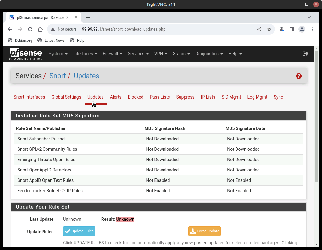 pfsense login